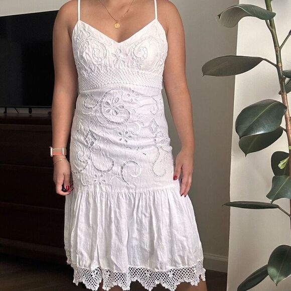 Vintage sue wong linen dress - Picture 2 of 9